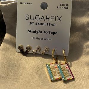 Sugarfix by Baublebar Straight to Tape earring set.